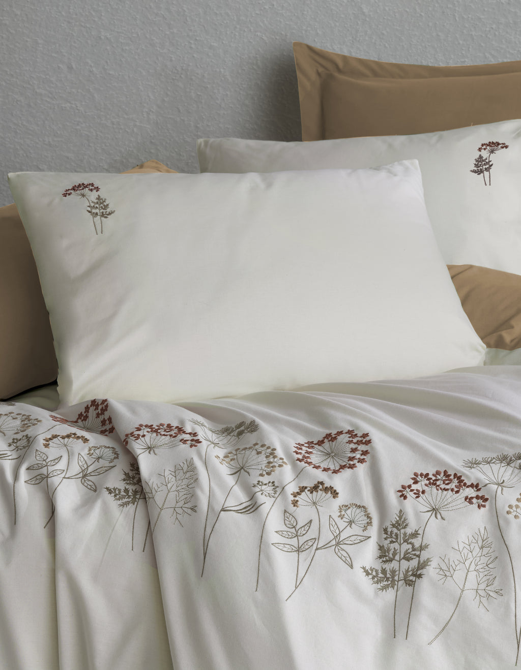 BOTANIC Duvet Cover Set / BROWN