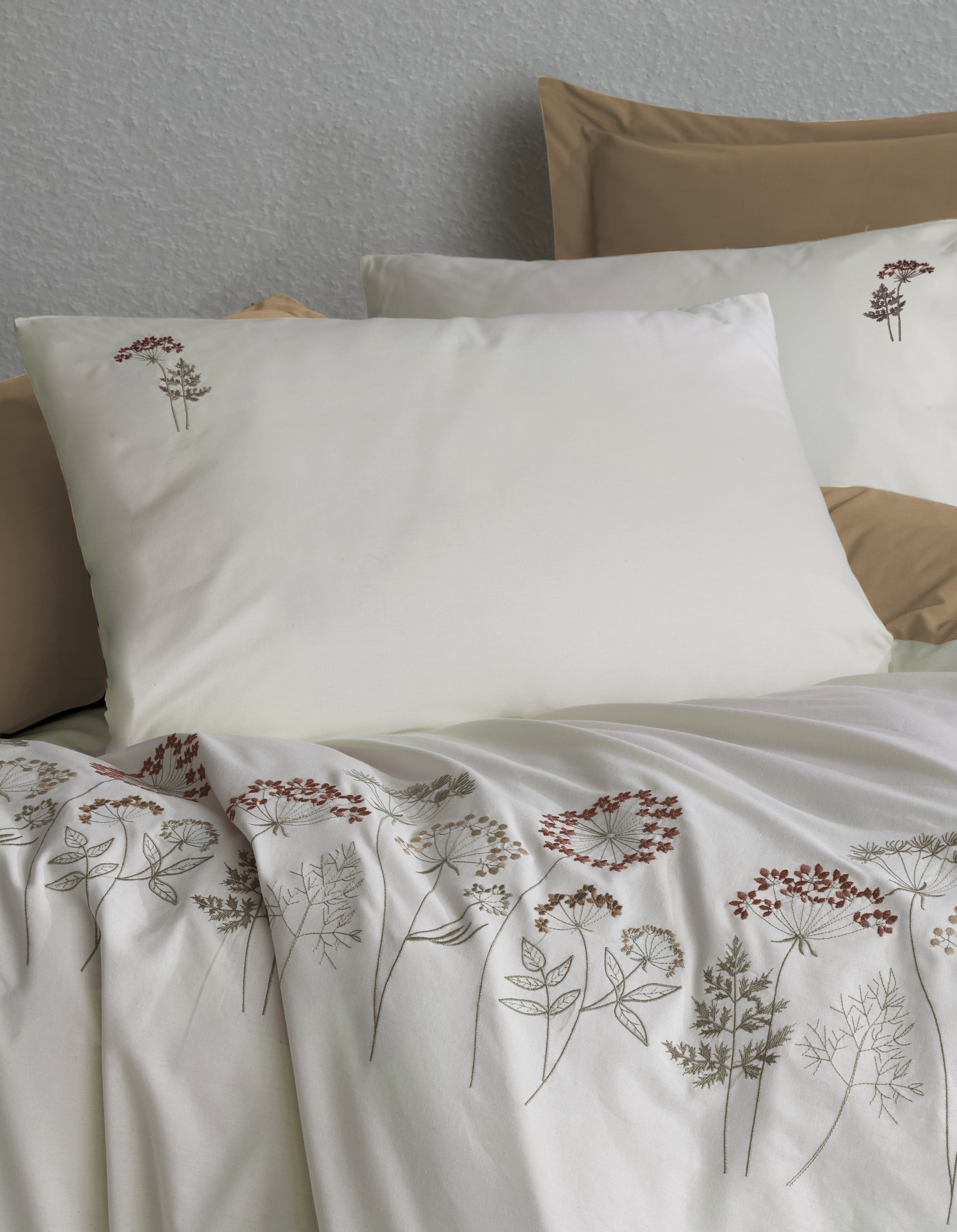 BOTANIC Duvet Cover Set / BROWN
