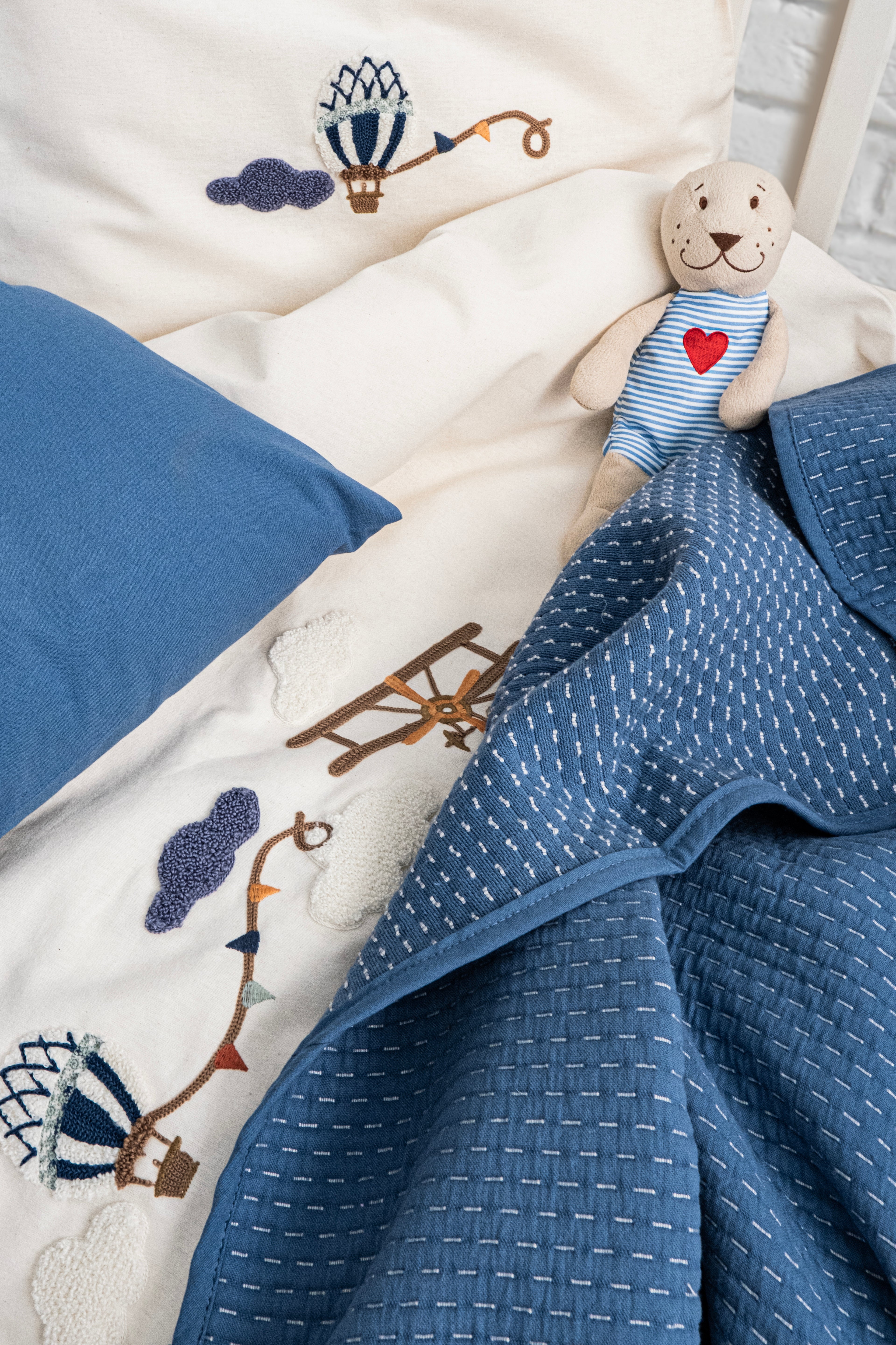 SEA SOUL Baby Bedding Set with Bedcover / BLUE